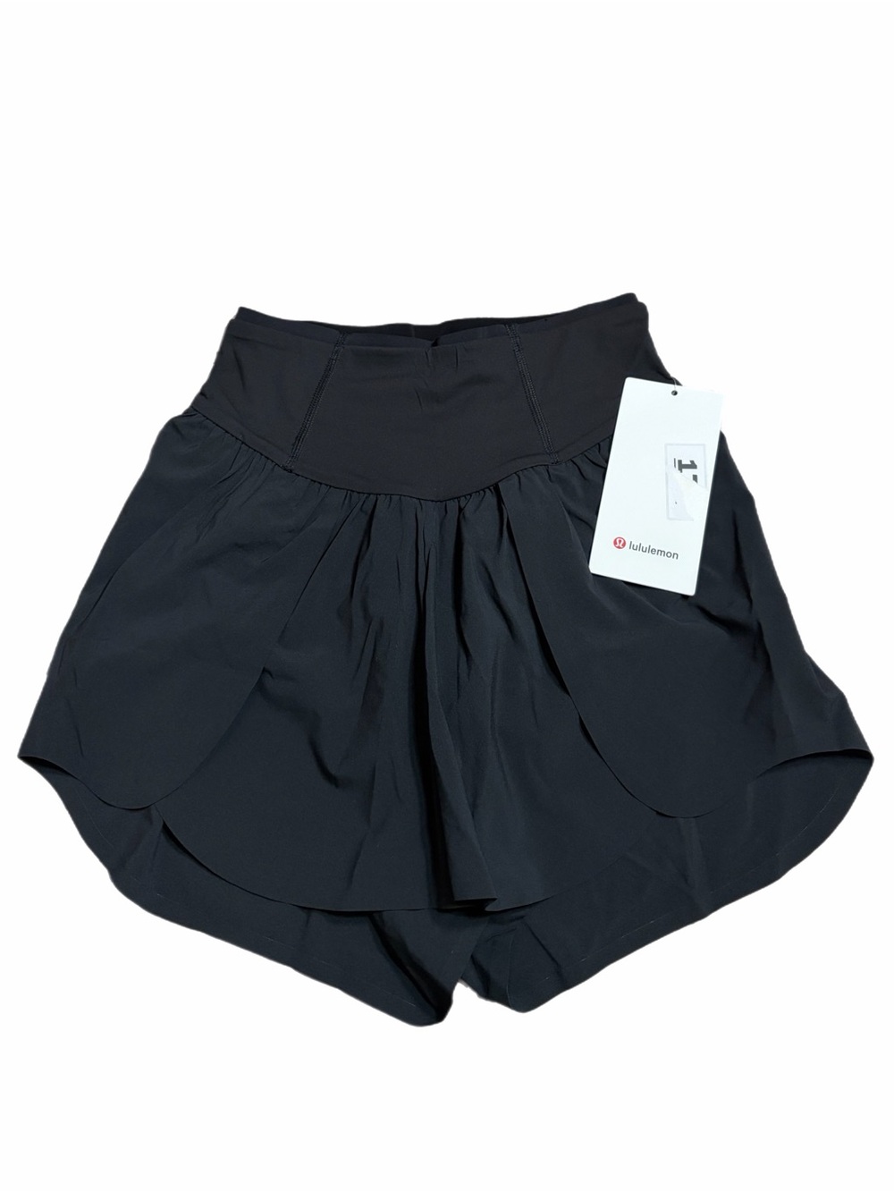 NWT Lululemon Go Further Super-High-Rise Split Short *3โ (Black) Size 4